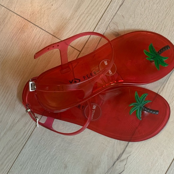 Katy Perry collection palm tree sandals size 8 - Picture 2 of 6